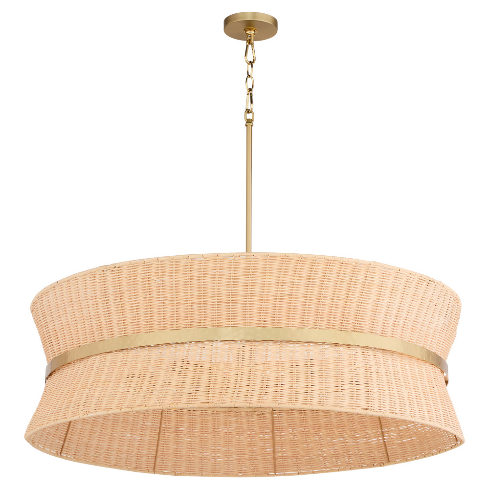 FAIRVIEW 8 LIGHT PENDANT - BRUSHED BRASS