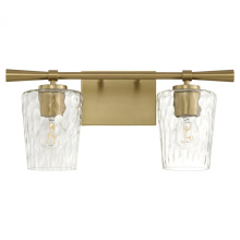 Quorum 5204-2-80 - Goodwin 2 Light Vanity, Aged Brass