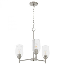 Quorum 6112-3-65 - Wallinger 3 Light Chandelier, Satin Nickel