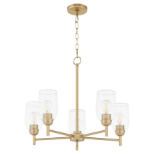 Quorum 6112-5-80 - Wallinger 5 Light Chandelier, Aged Brass