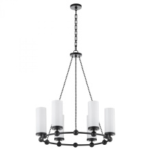 Quorum 667-6-59 - Lee BLVD 2.0 6 Light Chandelier, Matte Black