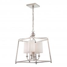 Crystorama 2245-PN - Libby Langdon for Crystorama Sylvan 4 Light Polished Nickel Mini Chandelier