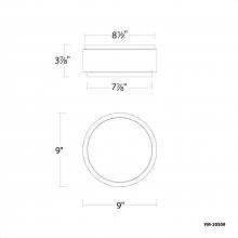 WAC Canada FM-20509-40-WT/AB - Salvo Flush Mount Light