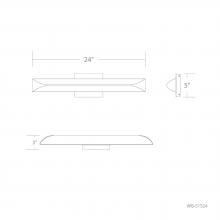 WAC Canada WS-51524-40-BN - Straitaway Bath & Wall Sconce