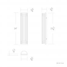 WAC Canada WS-W17524-35-BK - Moline Outdoor Wall Sconce