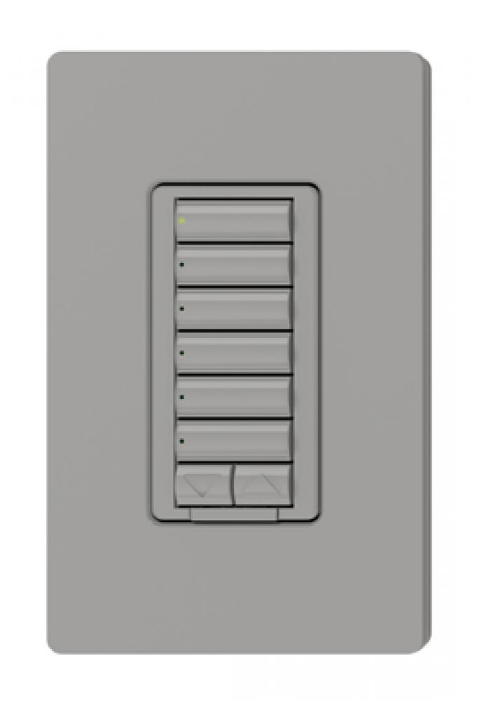 RADIORA2 6BRL WALL KEYPAD GRAY