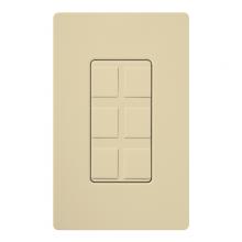 Lutron Electronics CA-6PF-IV - SIX PORT FRAME W/BLANKS CA IVORY