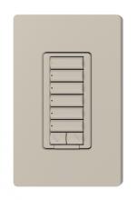 Lutron Electronics RRD-W6BRL-TP - RADIORA2 6BRL WALL KEYPAD TAUPE