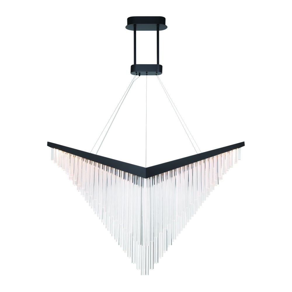 Vivien 60" LED Chandelier In Black