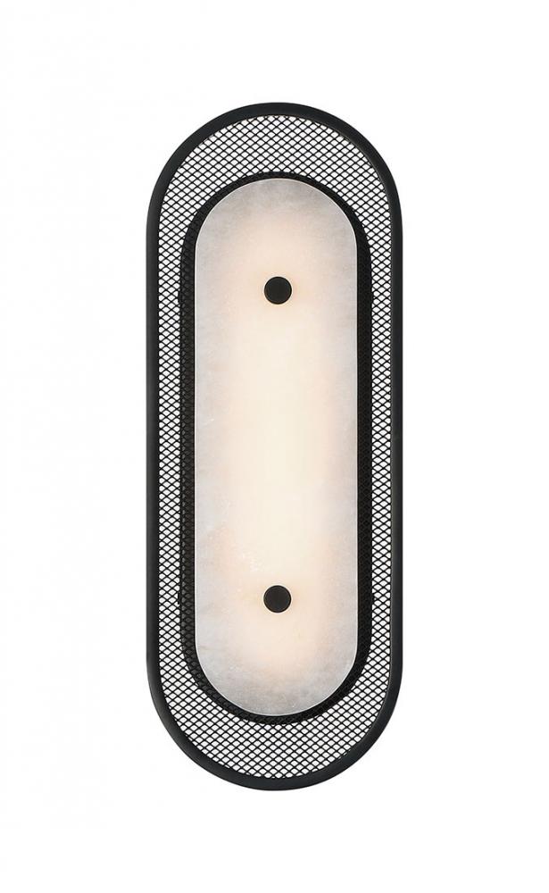 Tramore-Wall Sconce-16In-BK-Alb