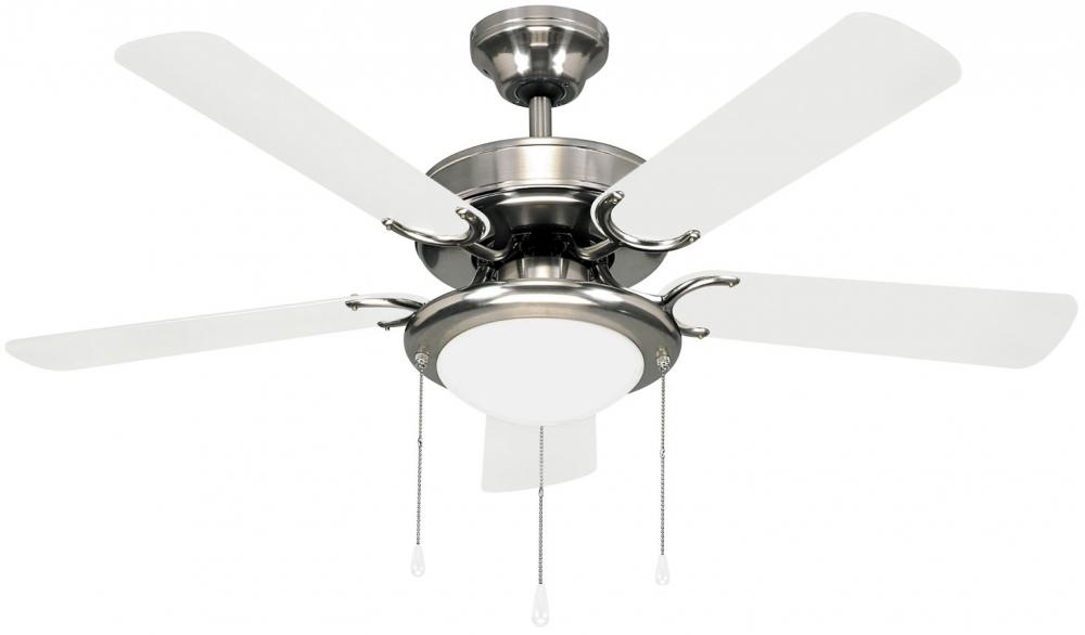 CFan 42 IN, Eclipse BPT, 5 Rev Blades, Centura Light Kit 2 x 60W Type A, LED Bulb Included