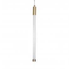 Russell Lighting PD7011/SG/CL - Saskia - LED Pendant 21 in Soft Gold with Clear Glass and Clear Acrylic