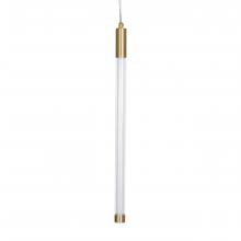 Russell Lighting PD7011/SG/OP - Saskia - LED Pendant 21 in Soft Gold with Clear Glass and Opal Acrylic