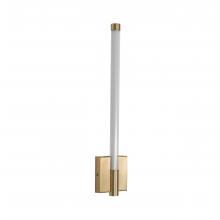 Russell Lighting WL7013/SG/OP - Saskia - LED 16 Wall Sconce in Soft Gold with Clear glass and Opal Acrylic
