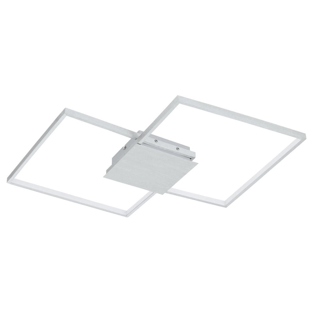 Integrated LED Ceiling / Wall Light w/ Brushed Aluminum Finish & White Acrylic Diffuser