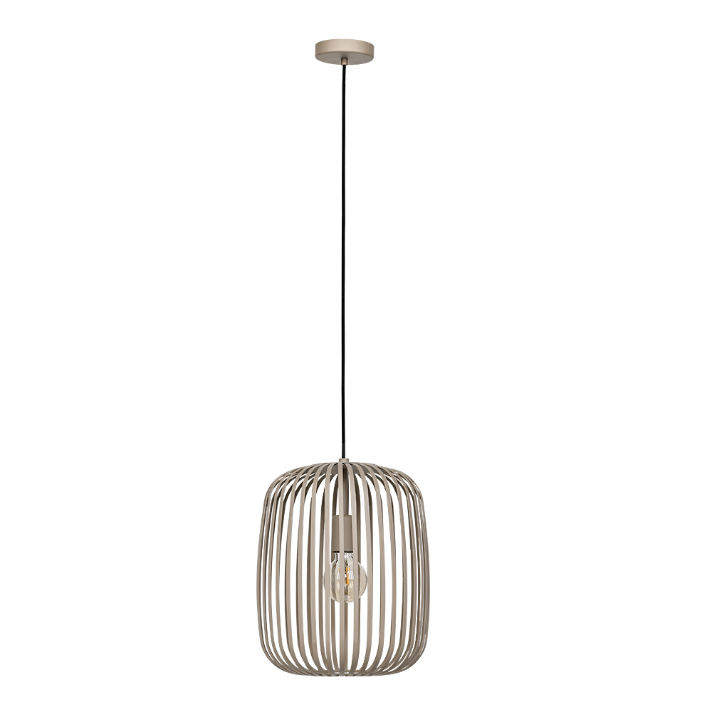1 LT Cage Pendant w/ a Sandy Finish & Sandy Shade