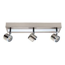 Eglo Canada 201734A - 3 LT Integrated LED Track Light w/ Matte Nickel & Chrome Finish & Adjustable Lamp Heads
