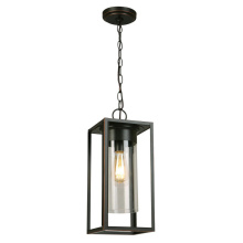 Eglo Canada 202898A - 1 LT Outdoor Pendant w/ Oil Rubbed Bronze Finish & Clear Glass Shade