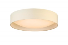 Eglo Canada 204726A - Integrated LED 20" Ceiling Light w/ White Fabric Shade & White Acrylic Diffuser