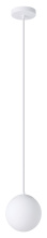 Eglo Canada 206426A - 1 LT Mini Pendant w/ White Finish & White Glass Shade