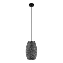 Eglo Canada 43391A - 1 LT Pendant w/ Antique Black Finish & Antique Black Metal Shade
