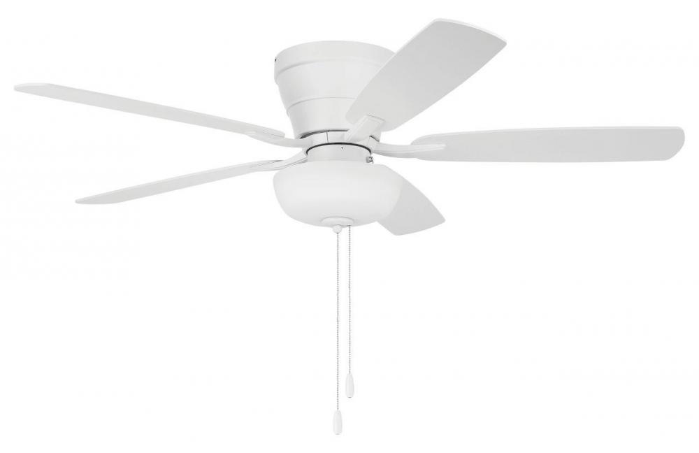 52" Hugger Ceiling Fan w/ 5 Blades, Light Kit