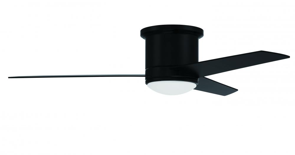 52" Hugger Ceiling Fan w/Blades & LED Light Kit, Damp Rated