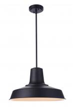 Craftmade ZA5711-MN - Briscoe 1 Light 18" Outdoor Pendant in Midnight