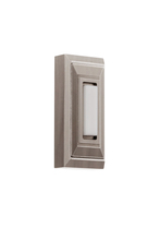 Craftmade PB5007-AP - Surface Mount LED Lighted Push Button, Stepped Rectangle in Antique Pewter