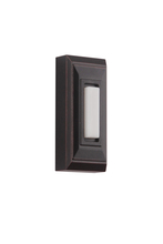 Craftmade PB5007-OBG - Surface Mount LED Lighted Push Button, Stepped Rectangle in Oiled Bronze Gilded